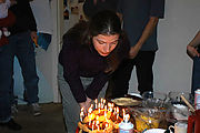 Suzanne - Blowing Out Candles (Photo by CJ)