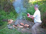 Pig Roast - Saturday - Lighting Fire - Perlman Fuel