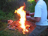 Pig Roast - Saturday - Lighting Fire - Perlman Fuel
