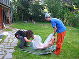 Pig Roast - Saturday - Preparing Pig - Brady Leo