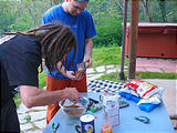 Pig Roast - Saturday - Preparing Pig - Leo Brady