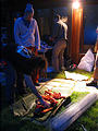 Pig Roast - Saturday - Wrapping Vegetables