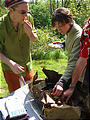 Pig Roast - Sunday - Opening Pit - Veggies - Brady Rose