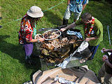 Pig Roast - Sunday - Carving Pig - Leo Brady
