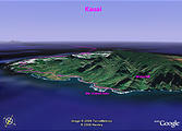Kauai - Our Google Earth Track