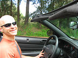 Geoff Driving (Photo by Laura)