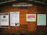 Deception Creek Trail Hike - Sign