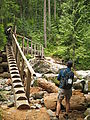 Deception Creek Trail Hike - Bridge - Laura