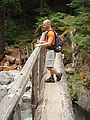 Deception Creek Trail Hike - Bridge - Geoff (Photo by Laura)
