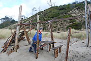 Bayocean - Beach - Driftwood Shelter
