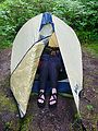 Burrows Island - Camping - Tent - Nap - Laura