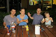 Townsville - BBQ - Joel - Liz - Geoff - Lyra - Silly Faces (Photo by Liz)