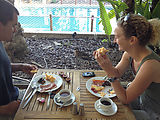 Whitsundays - Long Island Resort - Breakfast - Joel - Liz - Bird - Bush Stone Curlew (Photo by Laura)