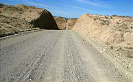 Road West from Vizcaino - Nasty Washboard Gravel Road (1/2/2002 12:19 PM)