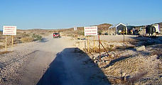 Road Past Tecolote - Signs: Private Property No Access