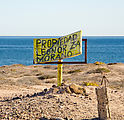 Playa Cachimba - Beach - Sign: "Propiedad Leonor Zamorano"