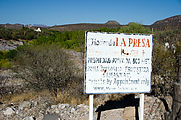 Baja - Hacienda La Presa - Misíon Dolores - Sign