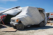 Aluminet Shade Cloth - Covering Van