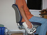 DataHand Keyboard - Mounted to Chair
