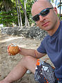 Tamarindo - Beach - Drinking Coconut - Geoff (Jan 5, 2005 12:48 PM)