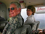 Flight to San José - Ken Dottie (photo by Dottie) (Jan 6, 2005)