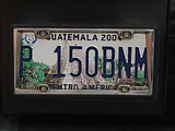 Guatemala License Plate, Featuring Tikal
