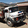 Trip back from San Francisco El Alto - Truck with Stickers