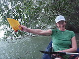 Río Dulce - Kayaking - Rain - Bailing the Kayak - Laura