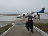 Flores - Airport - Rain - Plane