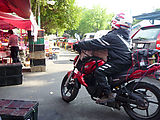 Condesa - Market - Tianguis - Motorcycle with Newspapers