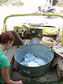 La Manzanilla - Old Yellow Jeep with Corn Dough