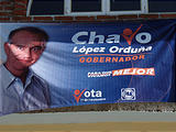 Yotatiro - Political Poster - PAN party, Chavo Lopez Orduña (photo by Brian)