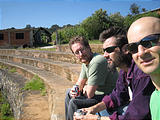 Yotatiro - Bullring - Lars, Brian, Geoff (photo by Geoff)