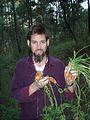 Rancho Madroño - Garden - Carrots - Brian (photo by Lars)