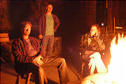 Rancho Madroño - Campfire - Lars, Geoff, Marie (photo by Brian)