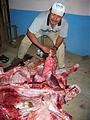 Yotatiro - Butchering Cow (photo by Geoff)