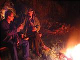 Rancho Madroño - Campfire in the Woods - Lars, Brian (photo by Geoff)