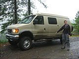 Tillamook State Forest - Laura - Muddy Sportsmobile (October 22, 2004 11:14 AM)