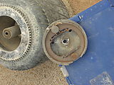 Badsey EMX Racer- Old Drum Brake Removed