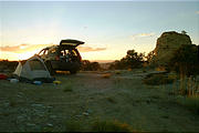 camp at sunset (7/19 7:31 PM)