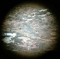 Looking through one of the fixed telescopes pointing into Meteor Crater (7/31 4:03 PM)