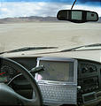 Black Rock Desert - Playa - GPS/computer showing I'm at the Burning Man location (May 27, 2006 3:09 PM)