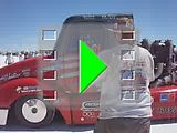 Utah - Speed Week - Bonneville Salt Flats - Truck with Huge Engine - Big Diesel Takeoff