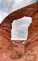 Arches National Park - North and South Window Arches - Through Turret Arch (3:05 PM Oct 8, 2005)