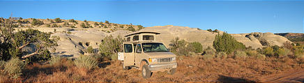 Camping on Left Hand Collet Road - Sandstone - Camping - Sportsmobile (6:00 PM Oct 13, 2005)
