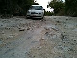 Yucatan - South of Tulum - Road Gets Rough - Rental Car