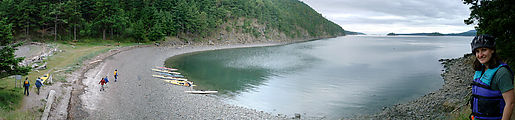 First Campsite - Cove Evening - Panorama