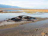 Panamint Valley - Car Parts Rusting - In Water