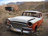 0943 Darwin Canyon - Mining Buildings - Old Orange White Car