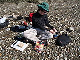 Willapa Bay - Clams - Laura - Lunch - Making Clam Chowder